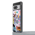 happy sunshine aesthetic collage back phone cover | glass case for Google Pixel 8