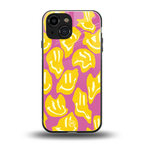 happy trip back phone cover | glass case for iphone 13 mini