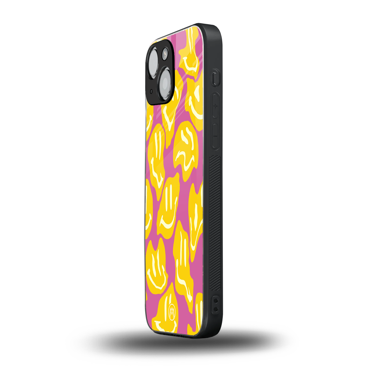 happy trip back phone cover | glass case for iphone 13 mini