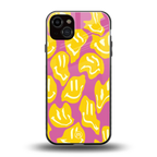 happy trip back phone cover | glass case for iphone 14 plus