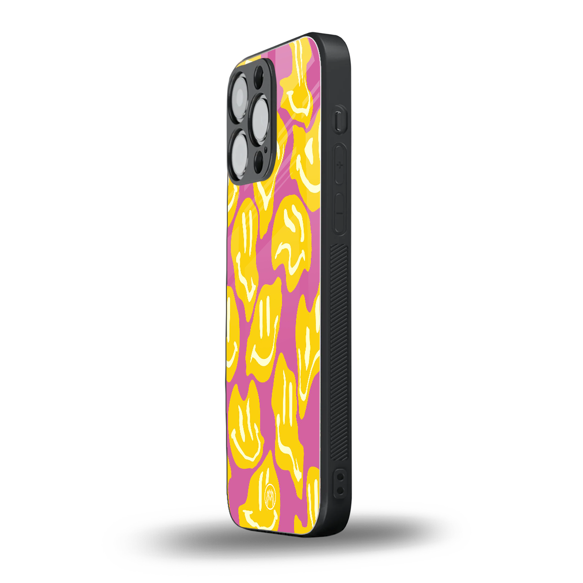 happy trip back phone cover | glass case for iphone 15 pro max