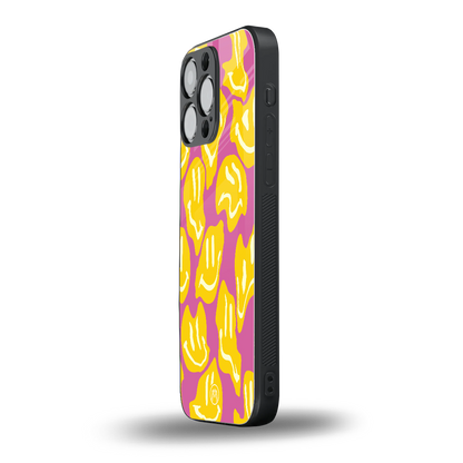 happy trip back phone cover | glass case for iphone 14 pro max