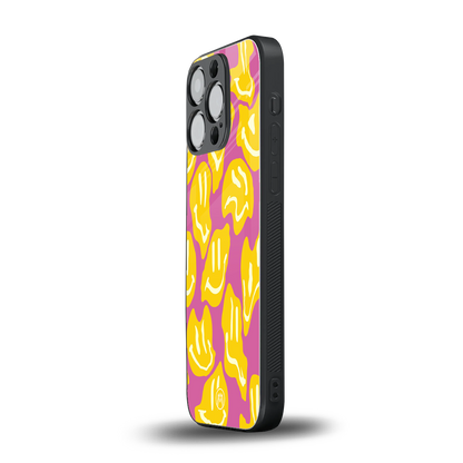 happy trip back phone cover | glass case for iphone 14 pro