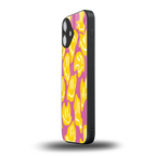 happy trip back phone cover | glass case for iphone 16 plus