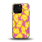 happy trip back phone cover | glass case for iphone 16 pro