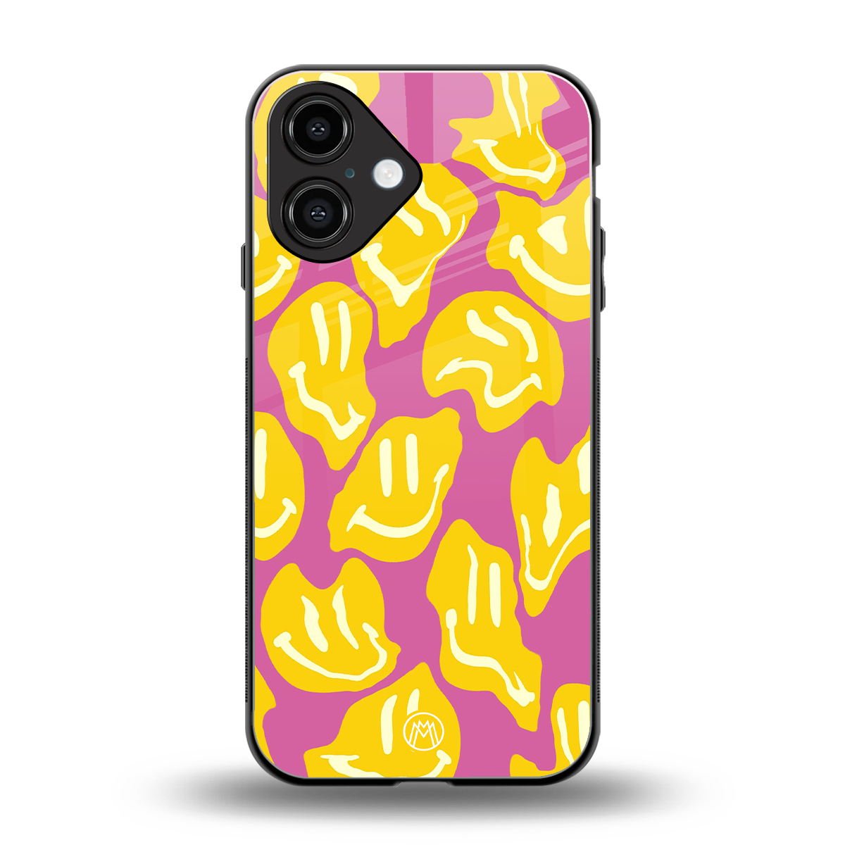 happy trip back phone cover | glass case for iphone 16