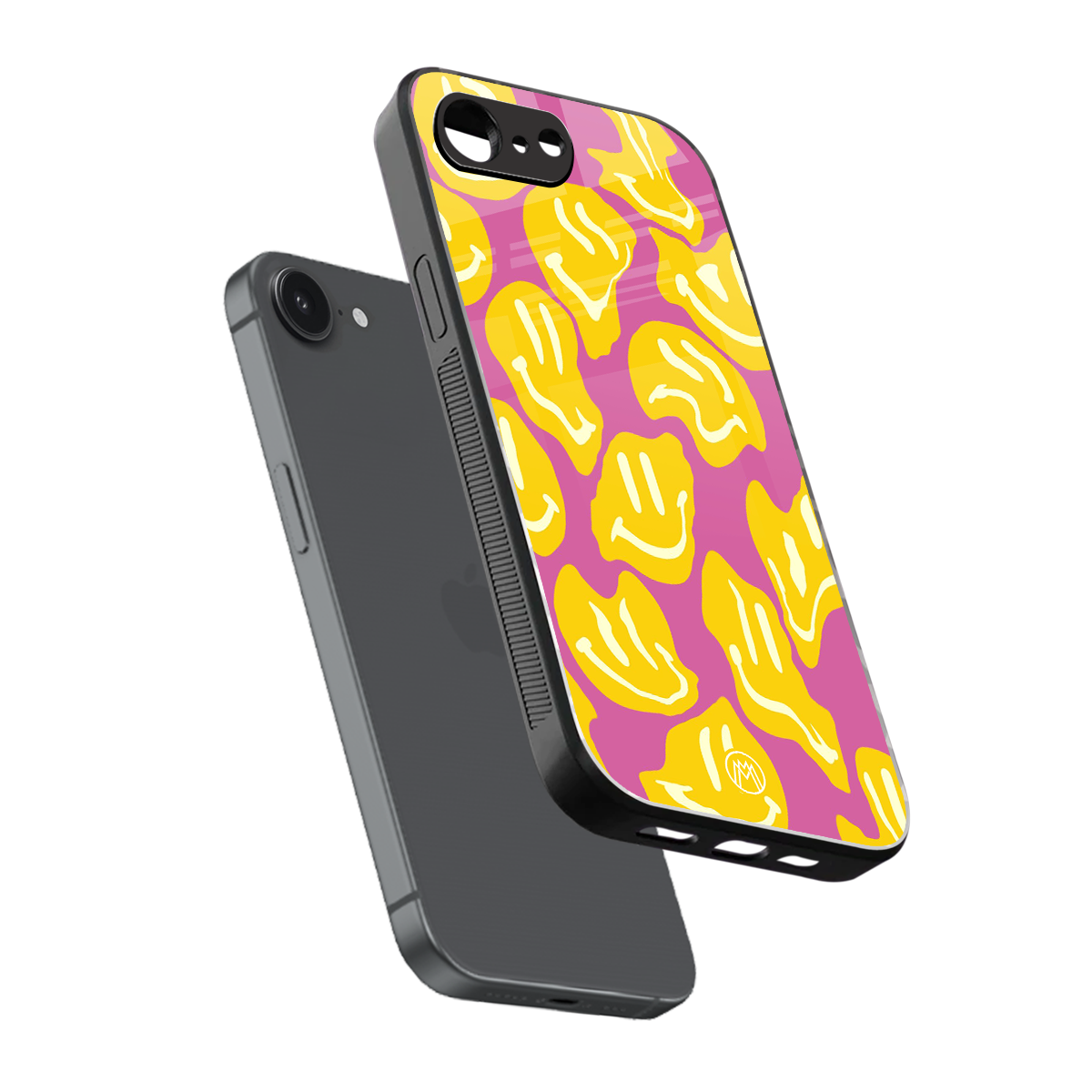 happy trip back phone cover | glass case for iphone 16e