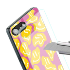 happy trip back phone cover | glass case for iphone 16e