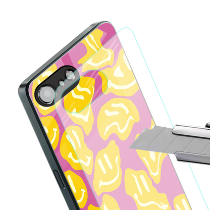 happy trip back phone cover | glass case for iphone 16e