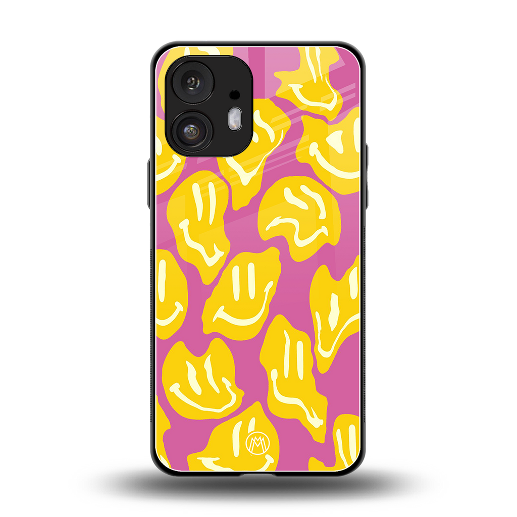 happy trip back phone cover | glass case for nothing phone 2