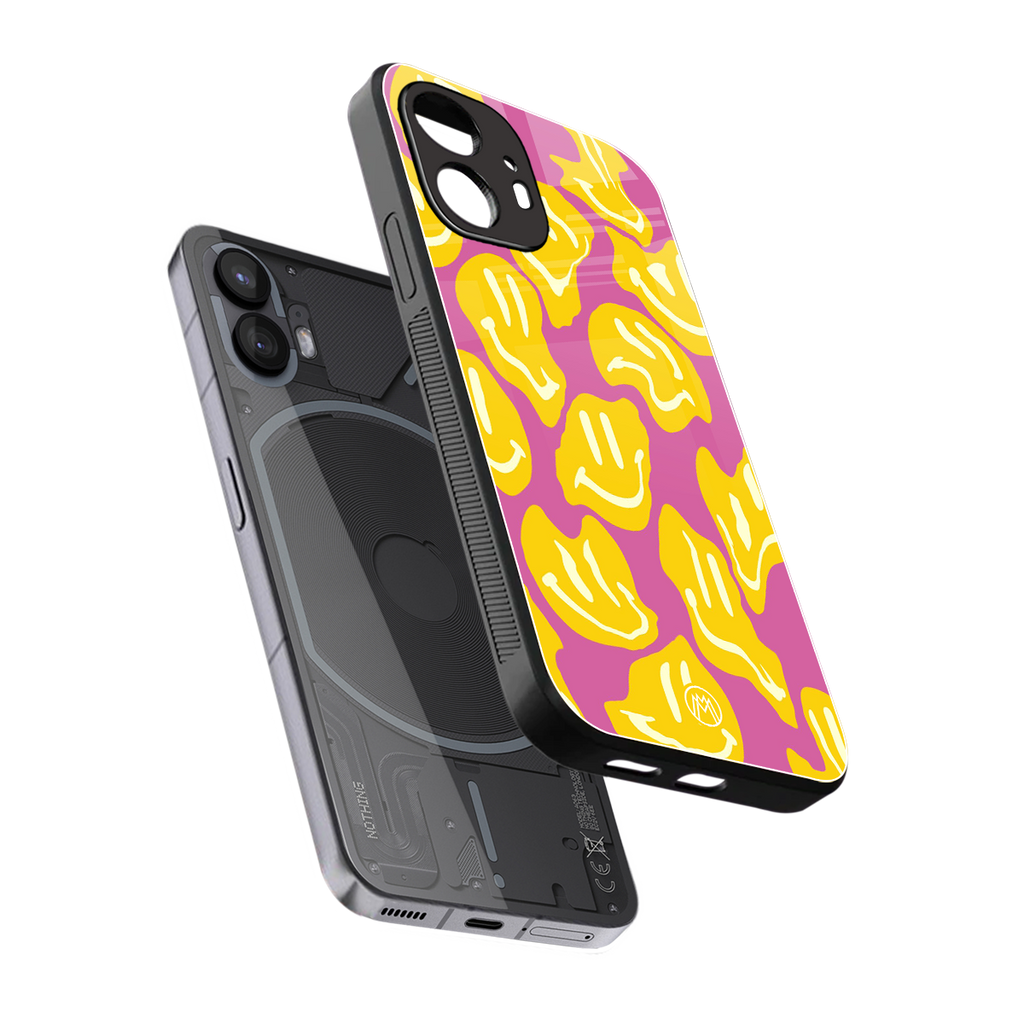 happy trip back phone cover | glass case for nothing phone 2