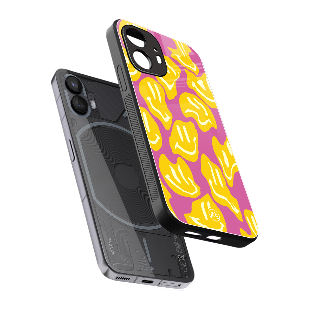 happy trip back phone cover | glass case for nothing phone 2