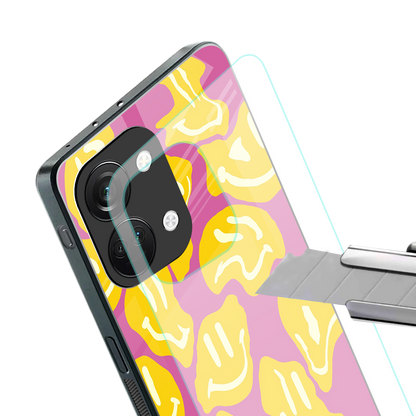 happy trip back phone cover | glass case for oneplus nord 3