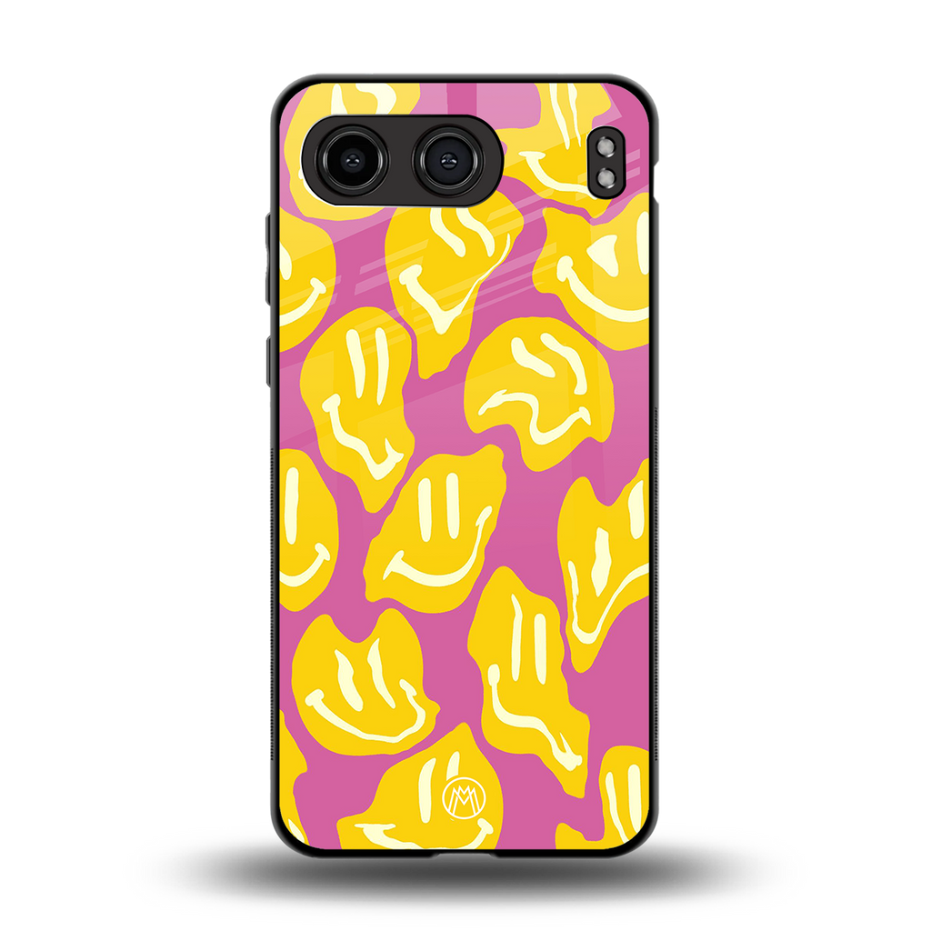 happy trip back phone cover | glass case for oneplus nord 4
