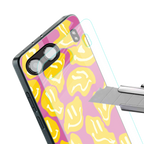 happy trip back phone cover | glass case for oneplus nord 4