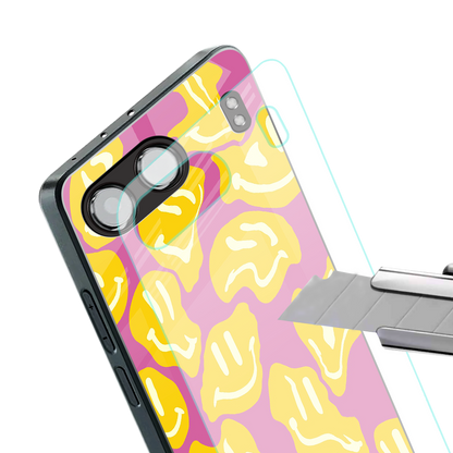 happy trip back phone cover | glass case for oneplus nord 4