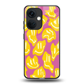 happy trip back phone cover | glass case for oneplus nord ce 3