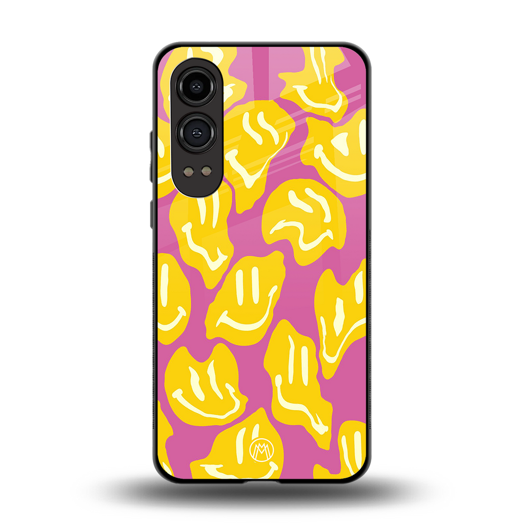 happy trip back phone cover | glass case for oneplus nord ce 4 lite