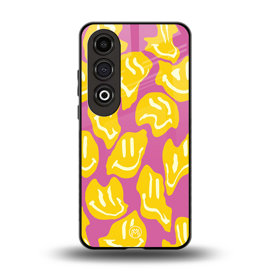 happy trip back phone cover | glass case for oneplus nord ce 4