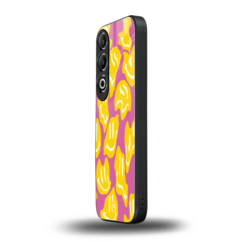 happy trip back phone cover | glass case for oneplus nord ce 4