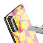 happy trip back phone cover | glass case for oneplus nord ce 4