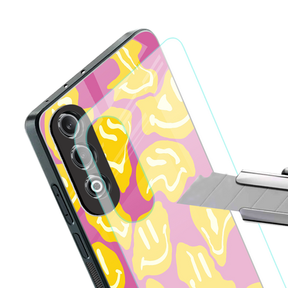 happy trip back phone cover | glass case for oneplus nord ce 4