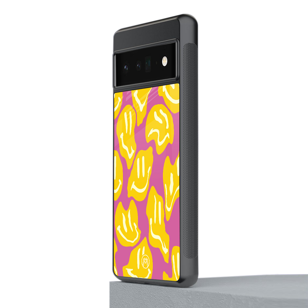 happy trip back phone cover | glass case for google pixel 6 pro