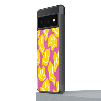 happy trip back phone cover | glass case for google pixel 6 pro