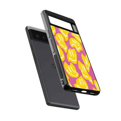 happy trip back phone cover | glass case for Google Pixel 6A