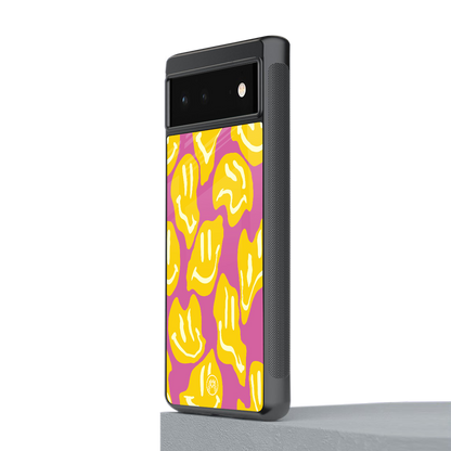 happy trip back phone cover | glass case for Google Pixel 6A