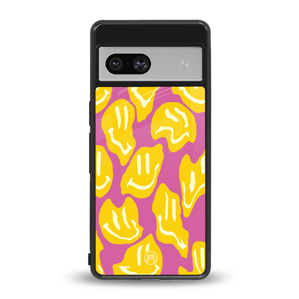 happy trip back phone cover | glass case for Google Pixel 7A