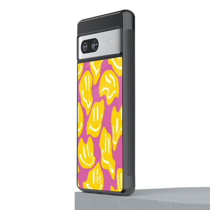 happy trip back phone cover | glass case for Google Pixel 7A