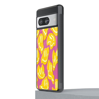 happy trip back phone cover | glass case for Google Pixel 8