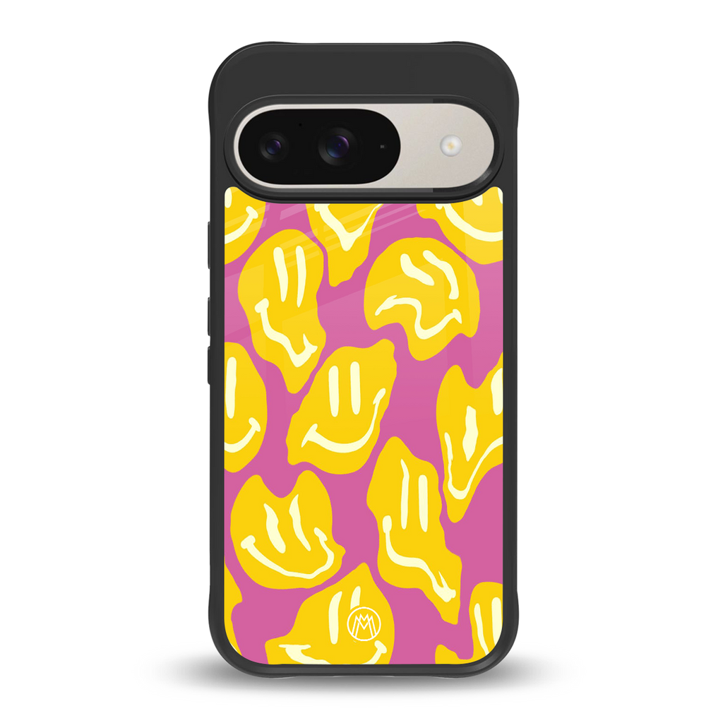 happy trip back phone cover | glass case for google pixel 9