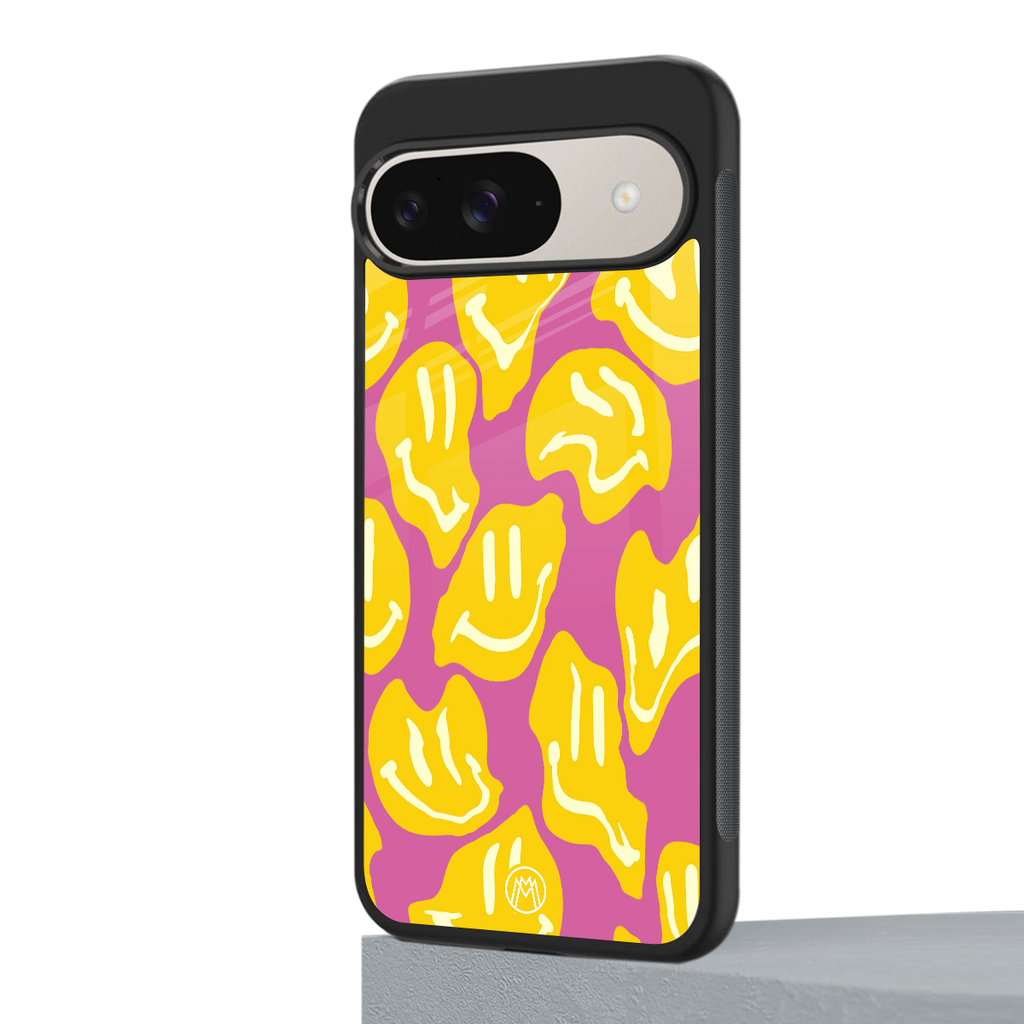 happy trip back phone cover | glass case for google pixel 9
