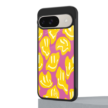 happy trip back phone cover | glass case for google pixel 9
