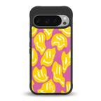 happy trip back phone cover | glass case for google pixel 9 pro xl