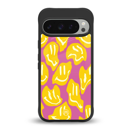 happy trip back phone cover | glass case for google pixel 9 pro xl