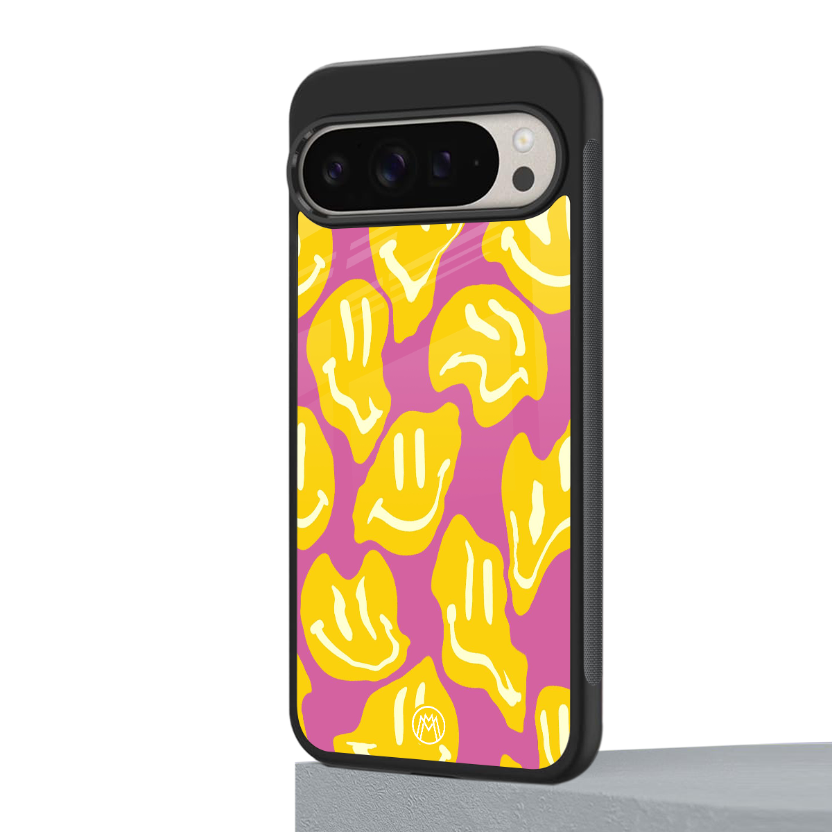 happy trip back phone cover | glass case for google pixel 9 pro xl