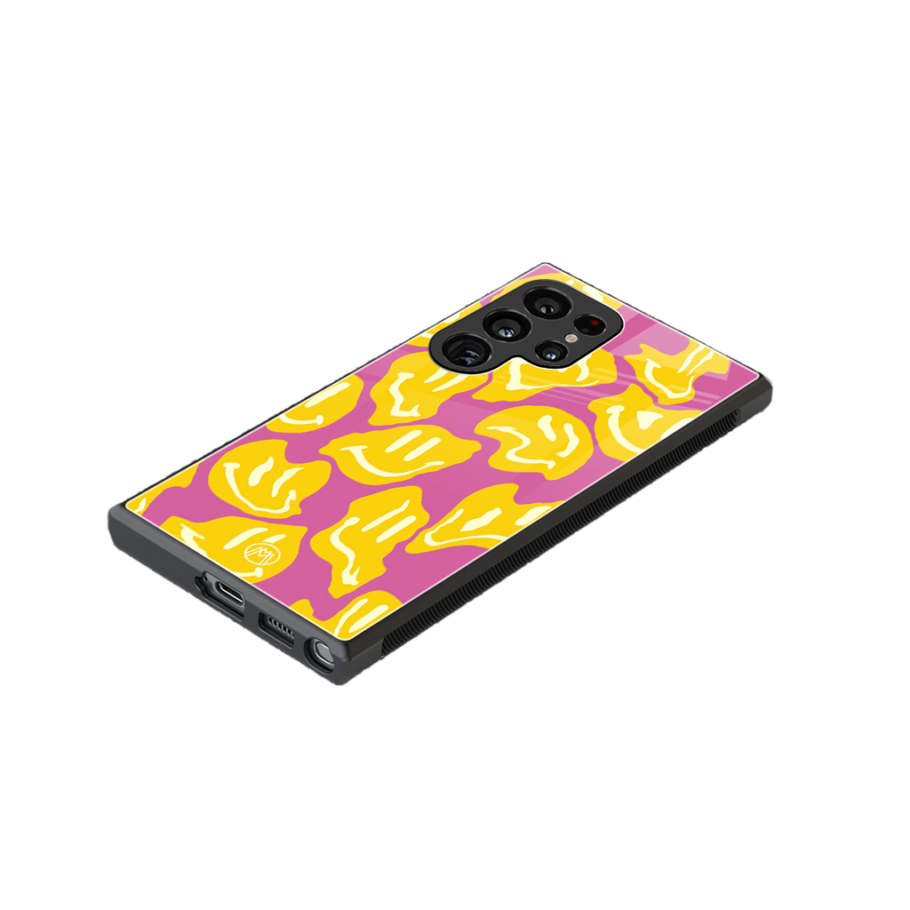 happy trip back phone cover | glass case for samsung galaxy s23 ultra