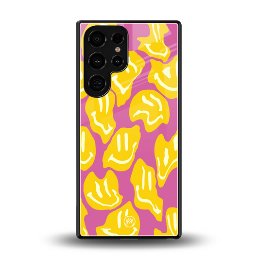 happy trip back phone cover | glass case for samsung galaxy s25 ultra