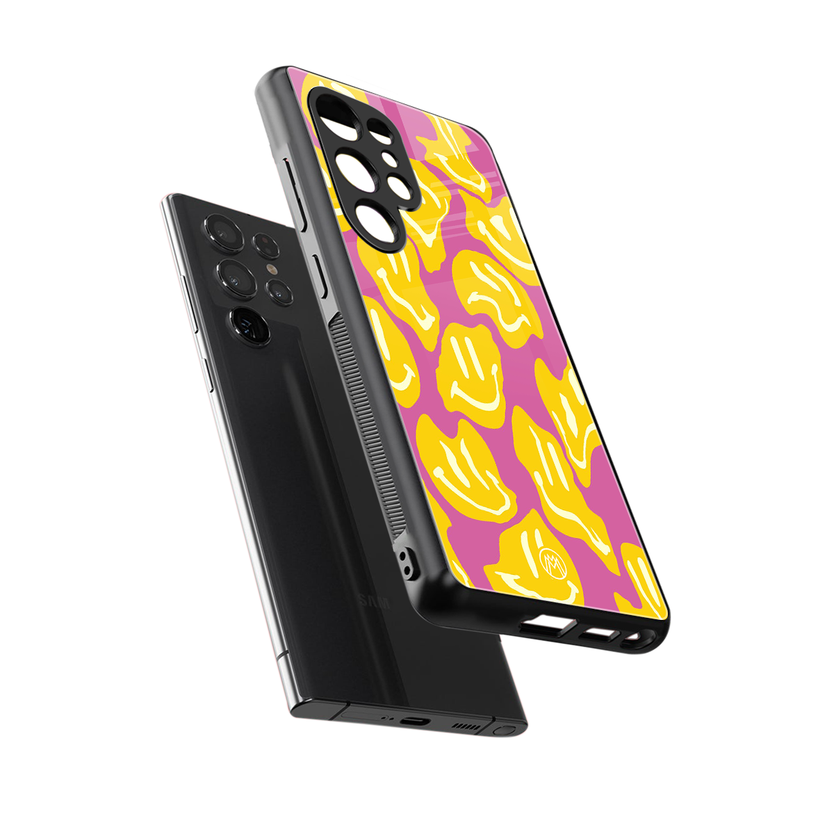 happy trip back phone cover | glass case for samsung galaxy s25 ultra
