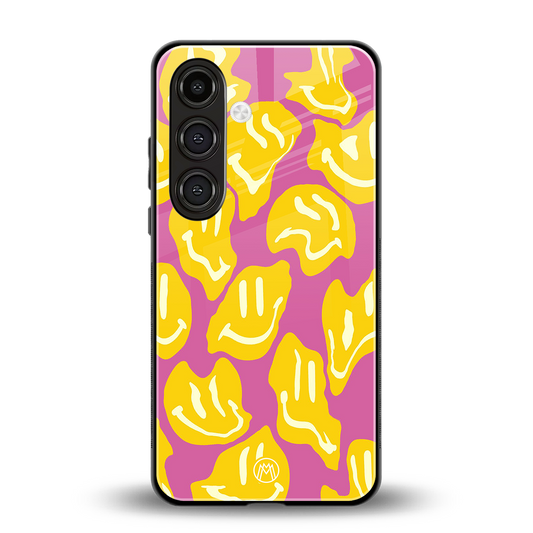 happy trip back phone cover | glass case for samsung galaxy s23 plus