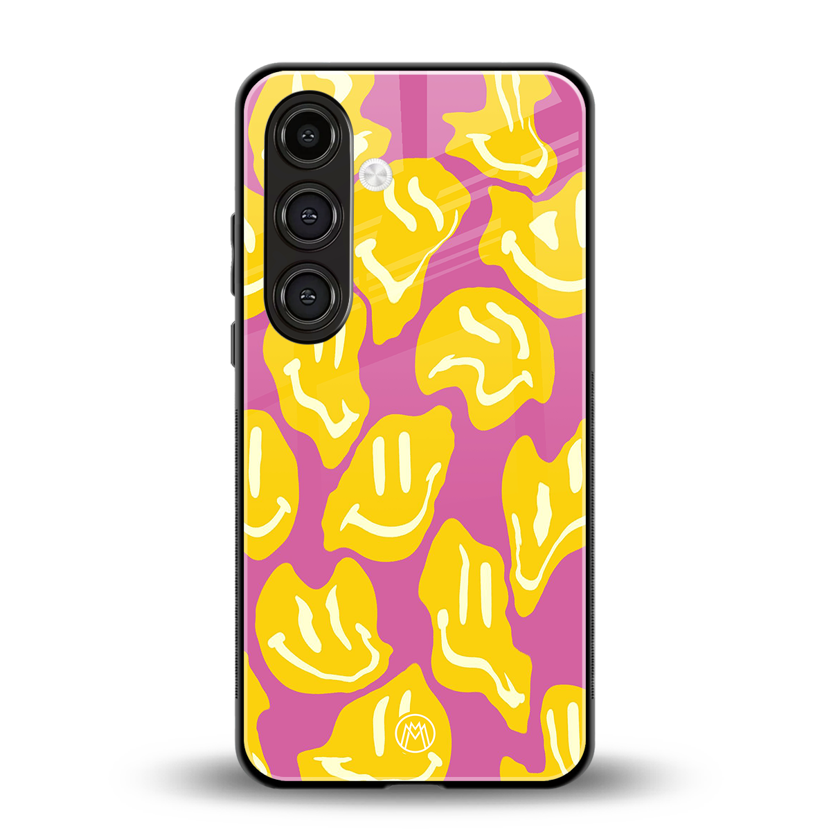 happy trip back phone cover | glass case for samsung galaxy s24 plus
