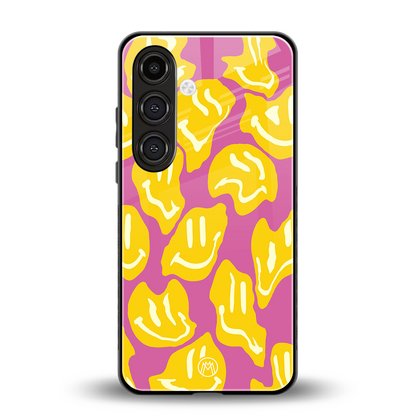 happy trip back phone cover | glass case for samsung galaxy s24 fe