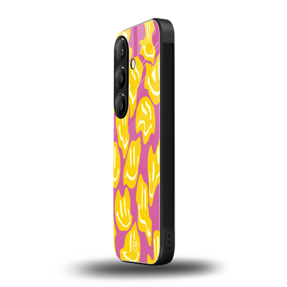 happy trip back phone cover | glass case for samsung galaxy s24 fe
