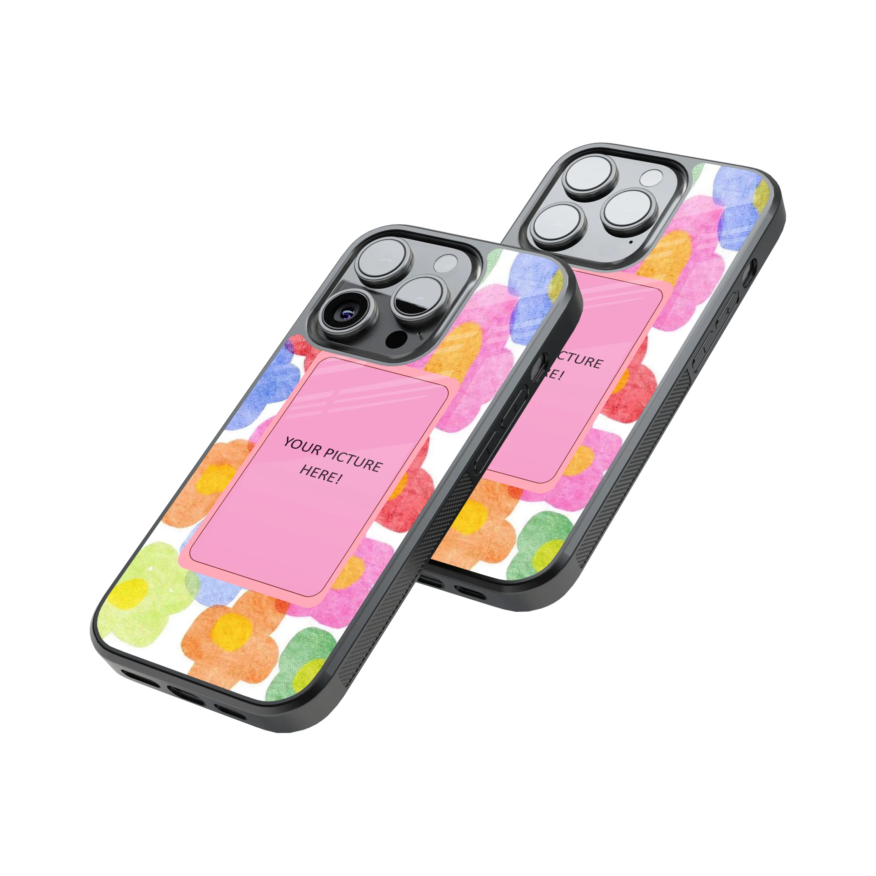 Polaroid Personalised Glass Phone Case