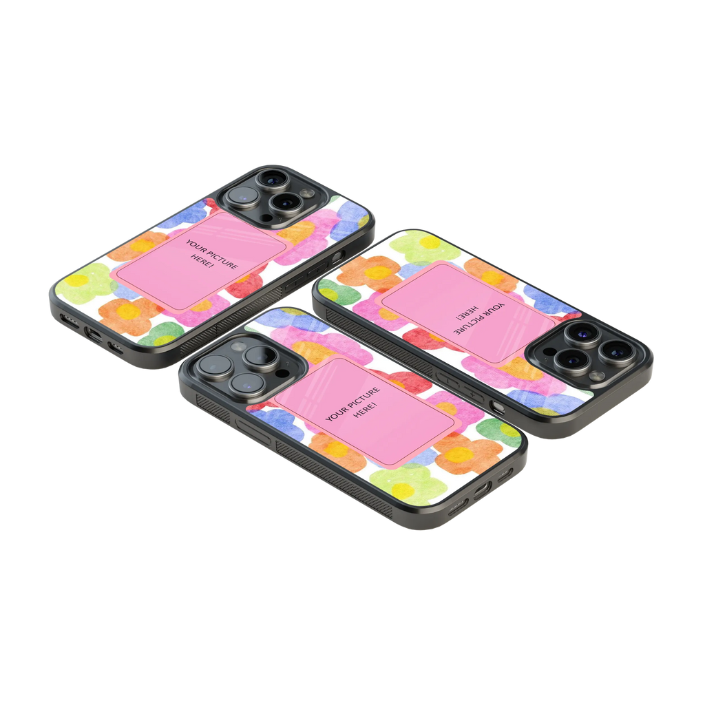 Polaroid Personalised Glass Phone Case