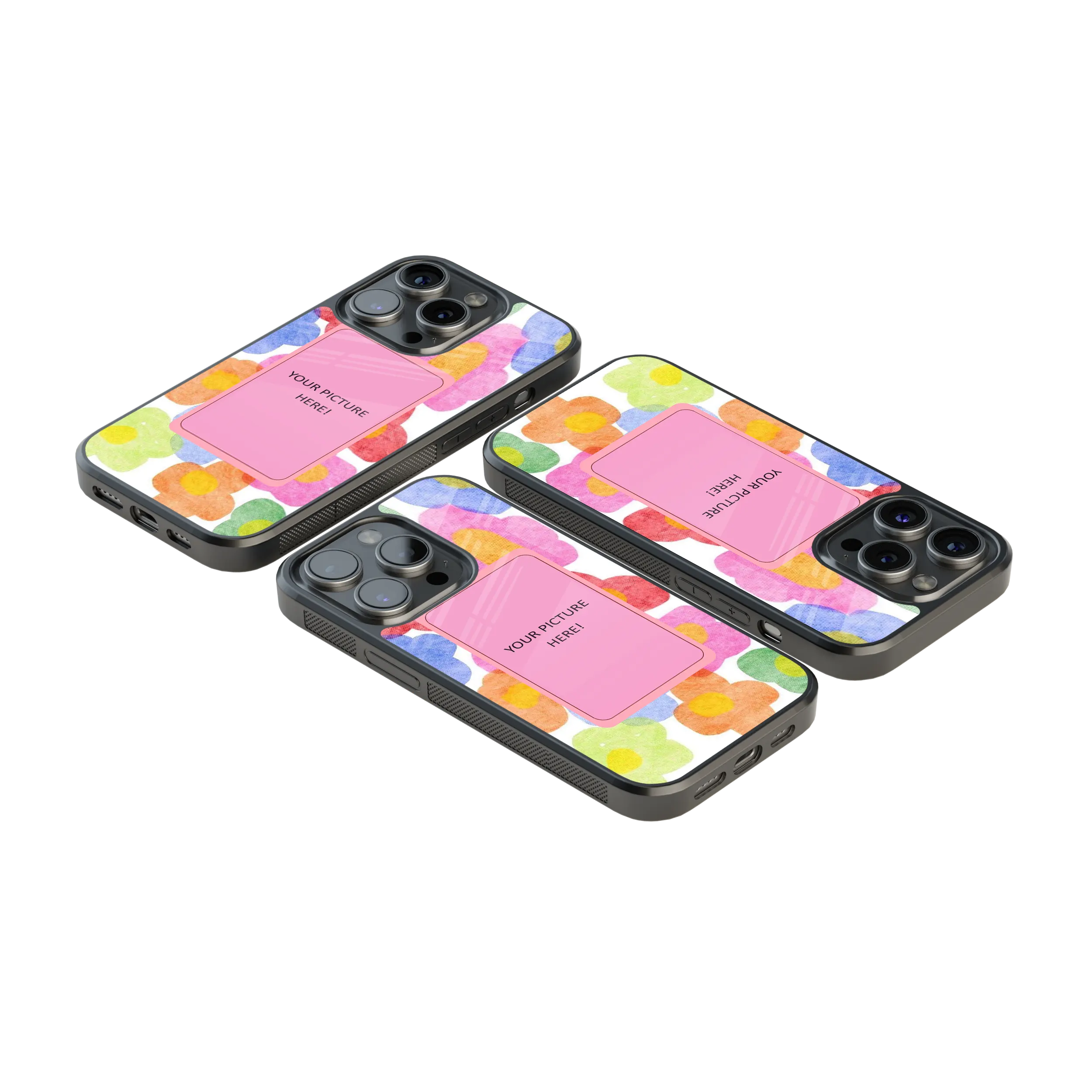 Polaroid Personalised Glass Phone Case