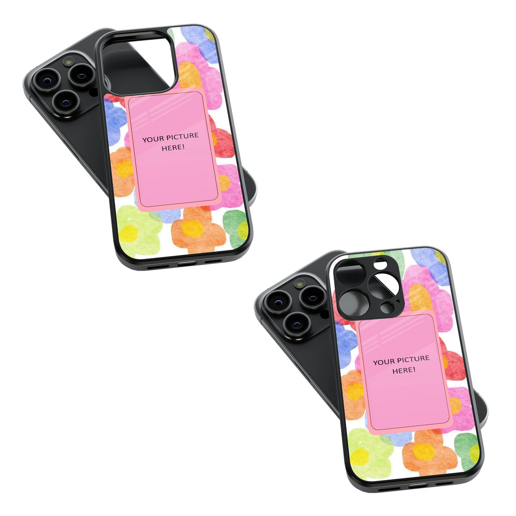 Polaroid Personalised Glass Phone Case